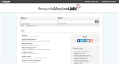 Desktop Screenshot of annapolismaryland.jobs