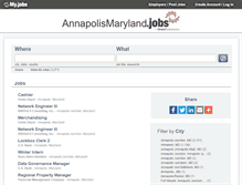 Tablet Screenshot of annapolismaryland.jobs